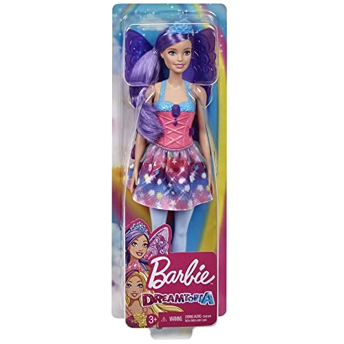 Barbie Dreamtopia Fairy Doll - 12-Inch Purple Hair Wings