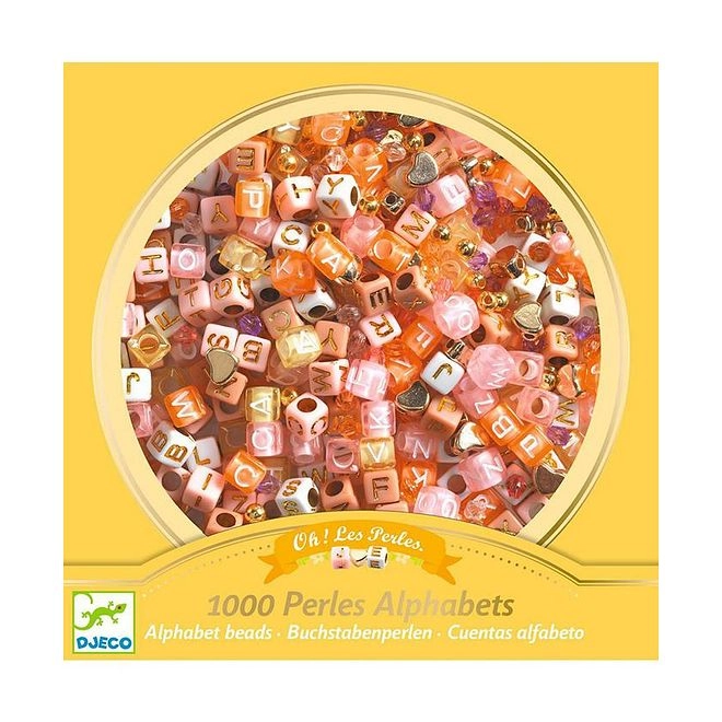 Silver Alphabet Beads Set - 1000 Pcs