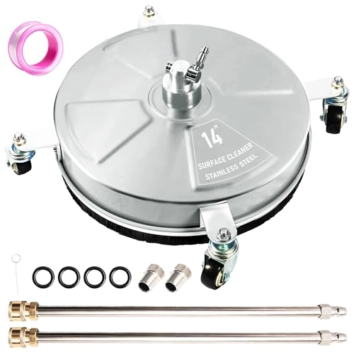Wexo Palindrog 14 Surface Cleaner - 4 Wheels Stainless Steel 4000 PSI
