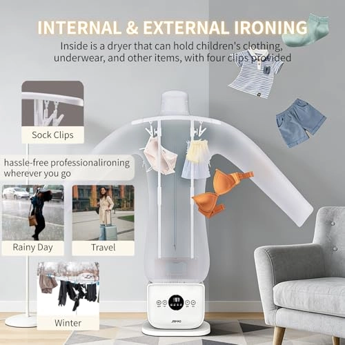 Automatic Ironing Machine - Time & Temperature Adjustable No-Hands Wrinkle Remover