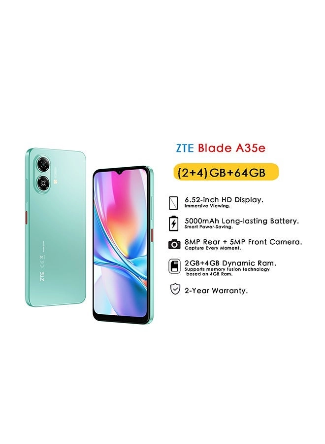 Blade A35e - 2GB+4GB 64GB + Nubia Rock Speaker