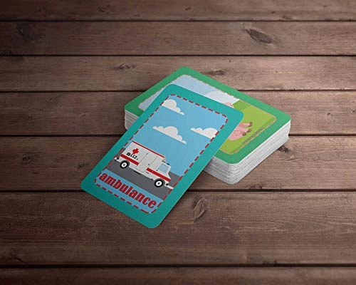 Things That Move Flash Cards - Kid 54 pieces