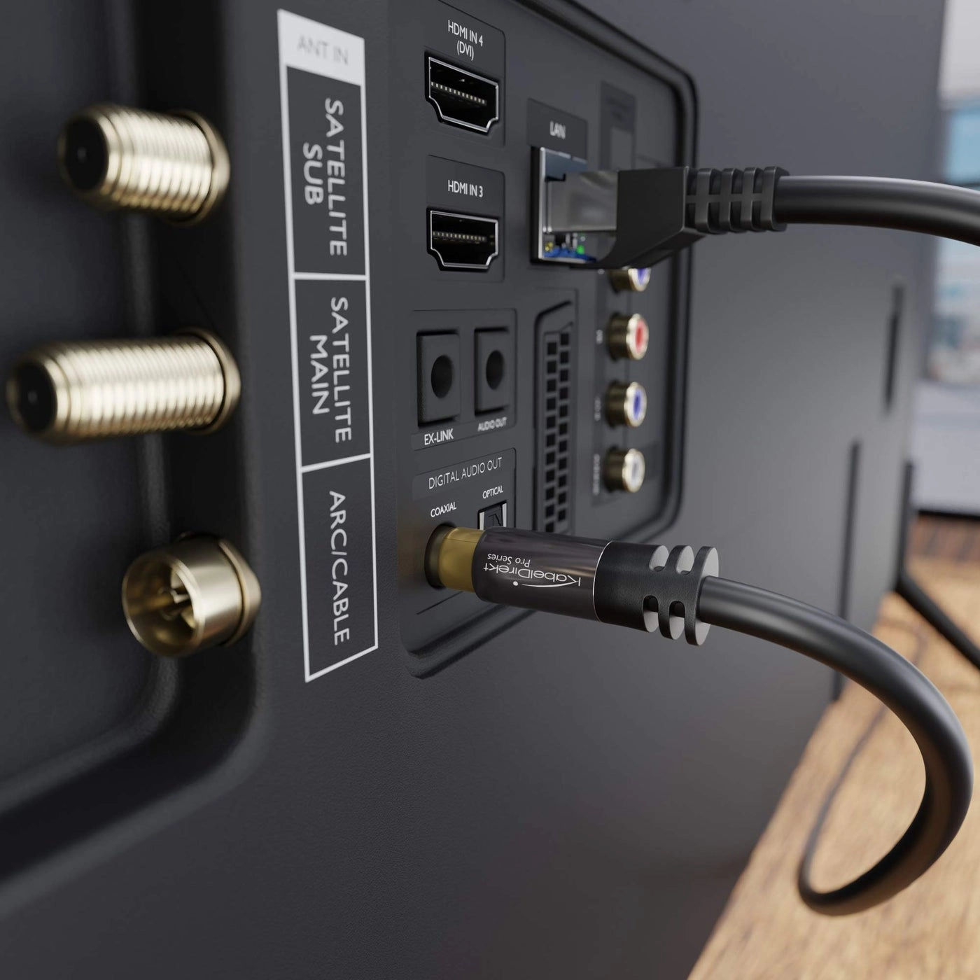 RCA/Phono subwoofer Lead Cable - 6ft Short