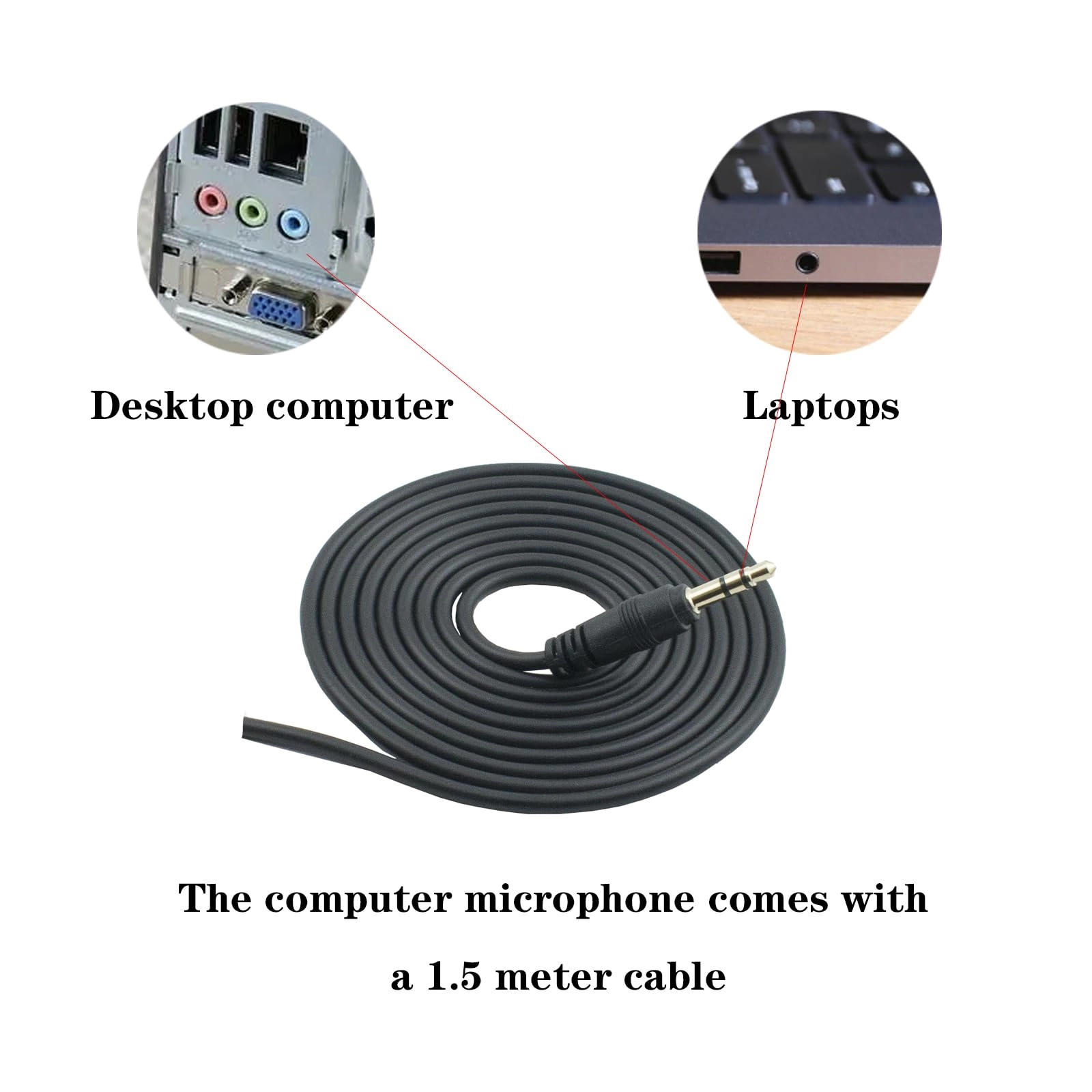 QWE900 3.5mm-Mini-Jack Microphone