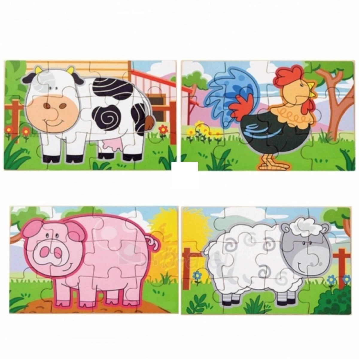 4-Puzzle Set - 3 + 48pcs