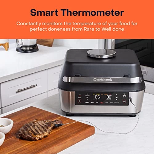 Smart Indoor Grill & Air Fryer - 8.5L + High-Speed Blender - 400W