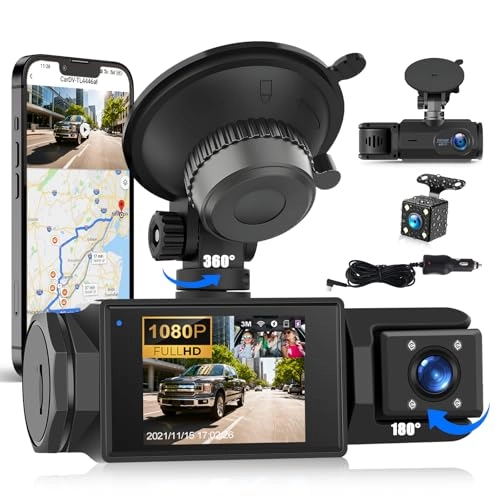3 Channel Dash Cam - 1080P 30FPS