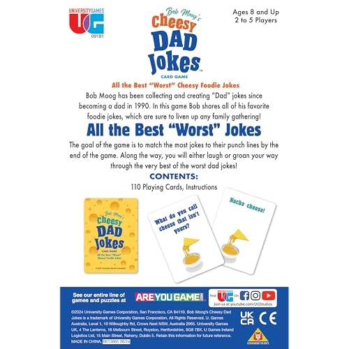 Bob Moog’s Cheesy Dad Joke Game - Food-Themed Card Game