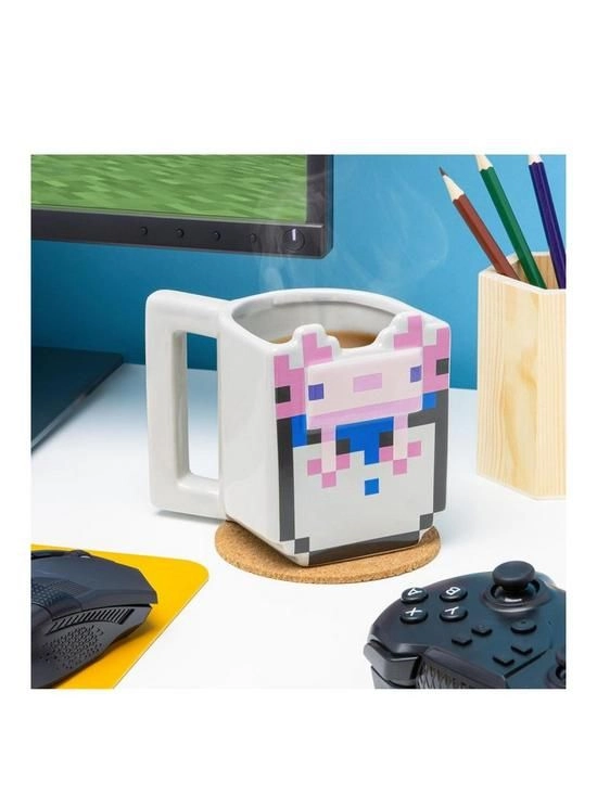 Minecraft Axolotl Shaped Mug