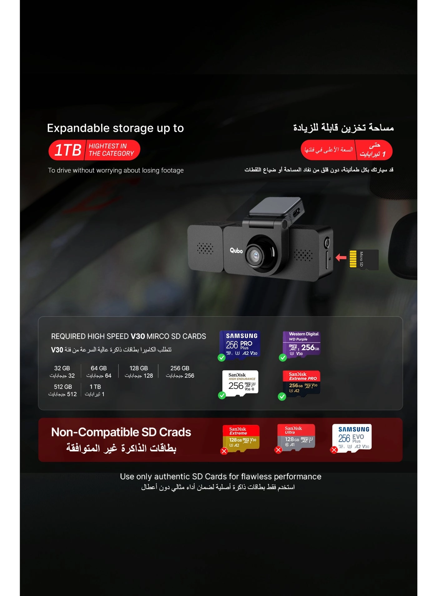 3 Channel Dashcam Pro - 2K QHD