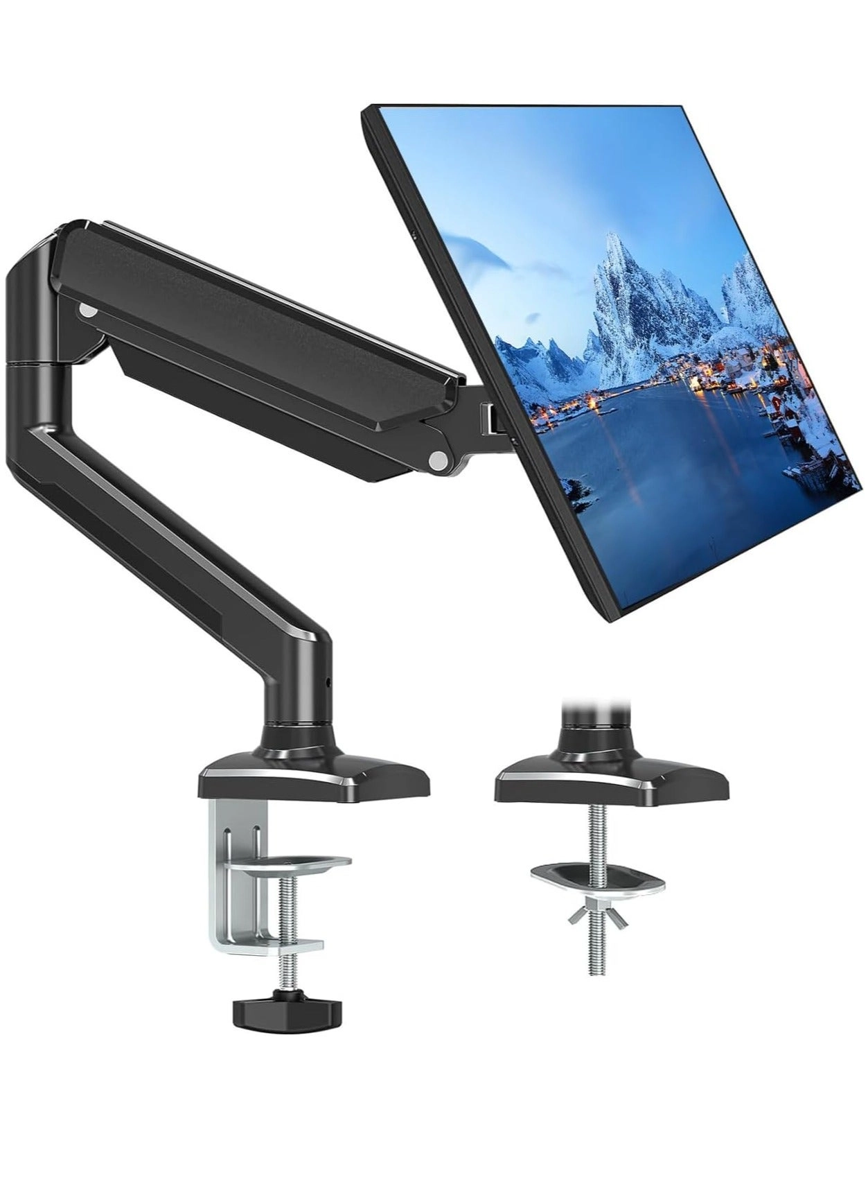GUDOO Monitor Desk Mount Single Arm Stand - 13 to 32 Inch 75x75mm or 100x100mm