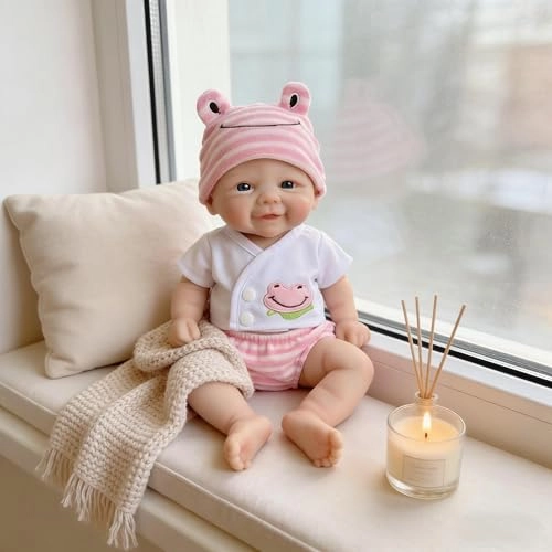 Reborn Baby Doll - 12 inch Full Silicone Girl Ages 3+