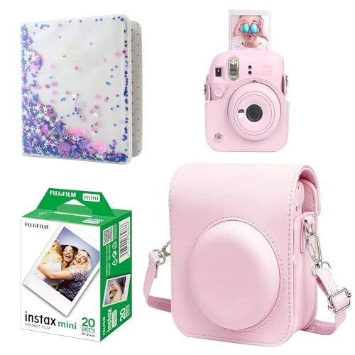 Mini Instant Film - 20 Shots 3 Inch + Mini 12 Case + Mini Photo Book Album