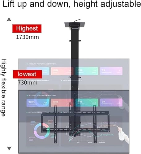 Ceiling TV Mount - 50kg 26-70 inch