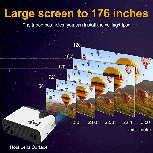 Portable Home Th Projector - 150 ANSI Lumens 1280x720p