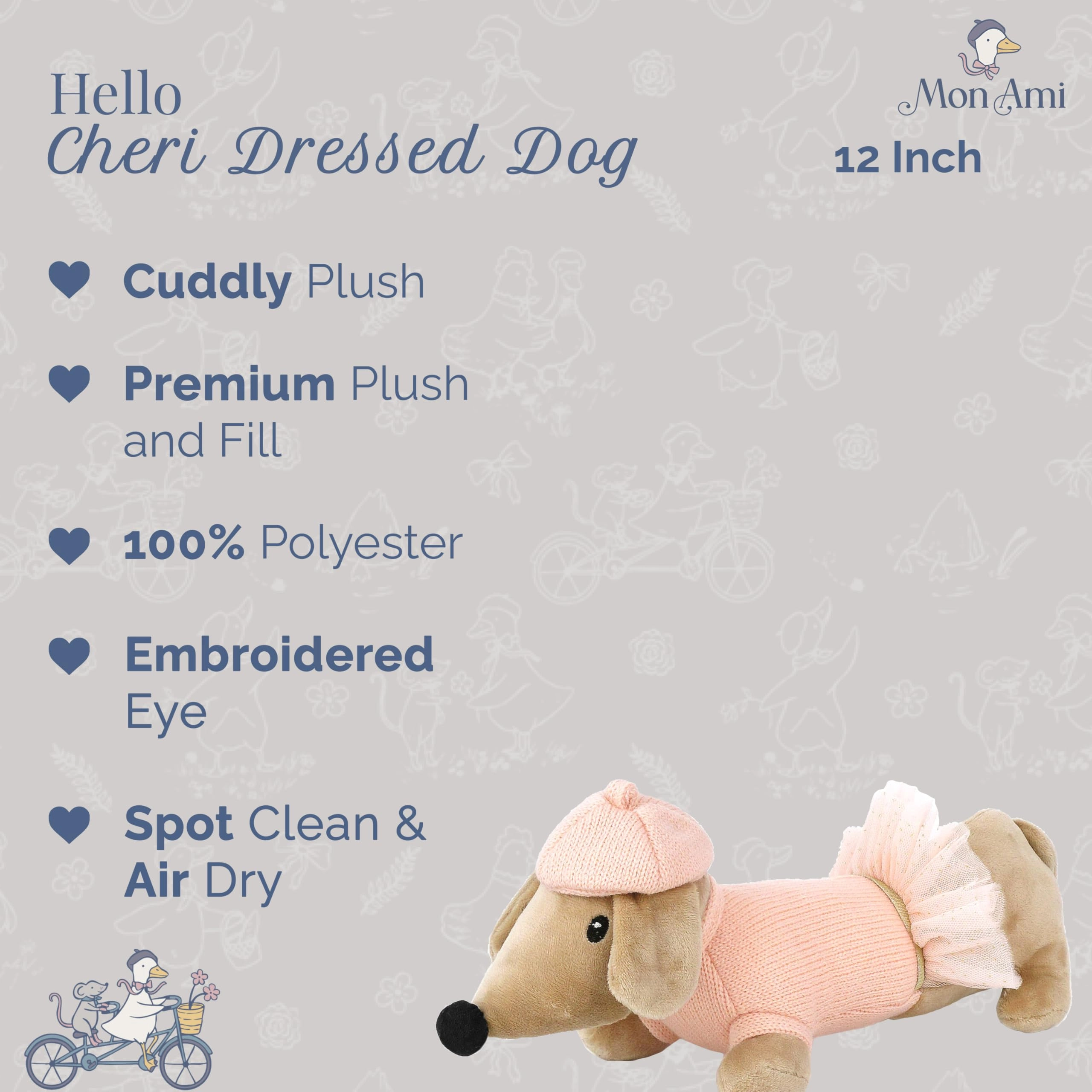 Dog Mon Chéri 30 cm Plush