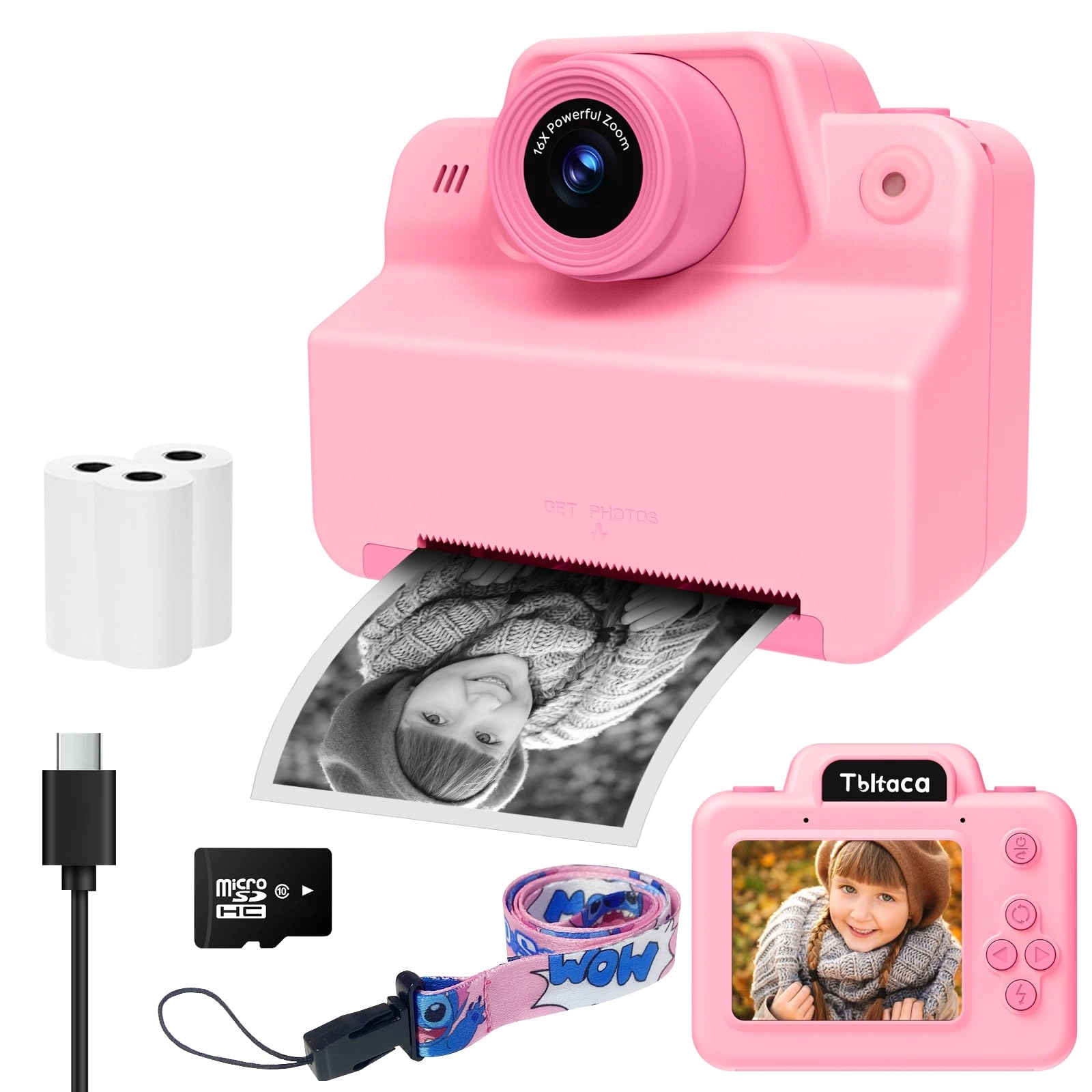 Kids Camera Instant Print - 2.4 Inches Portable