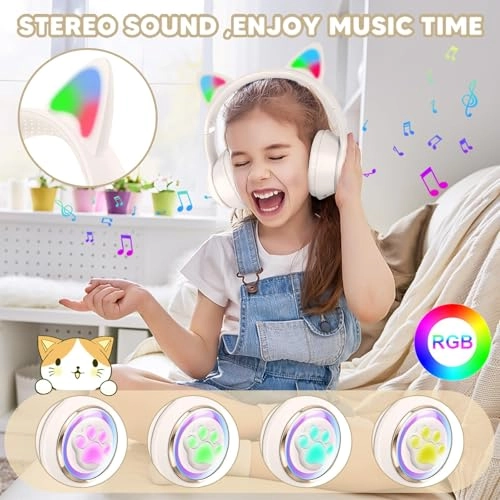 Cat Ear Kids Bluetooth Headphones Wireless Headphone