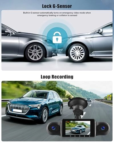 4-Channel Dash Cam - 1080P 30FPS