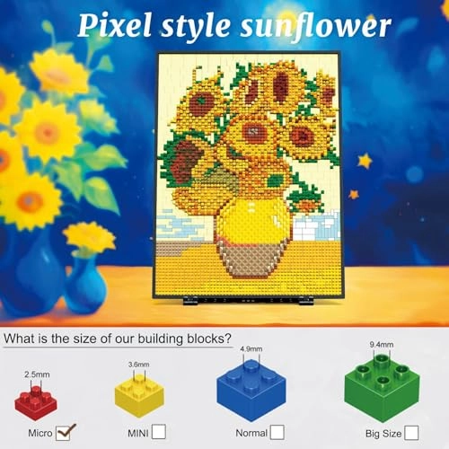 Sunflowers Art Building Set - 3504pcs