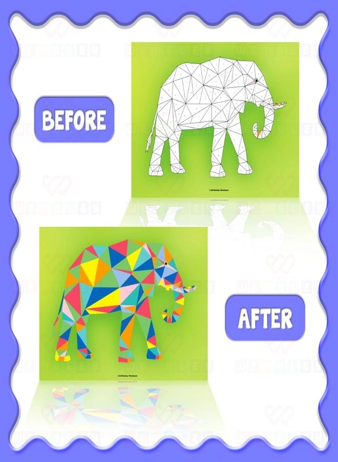 Animal Mosaic Activity Sticker Book 600 pcs