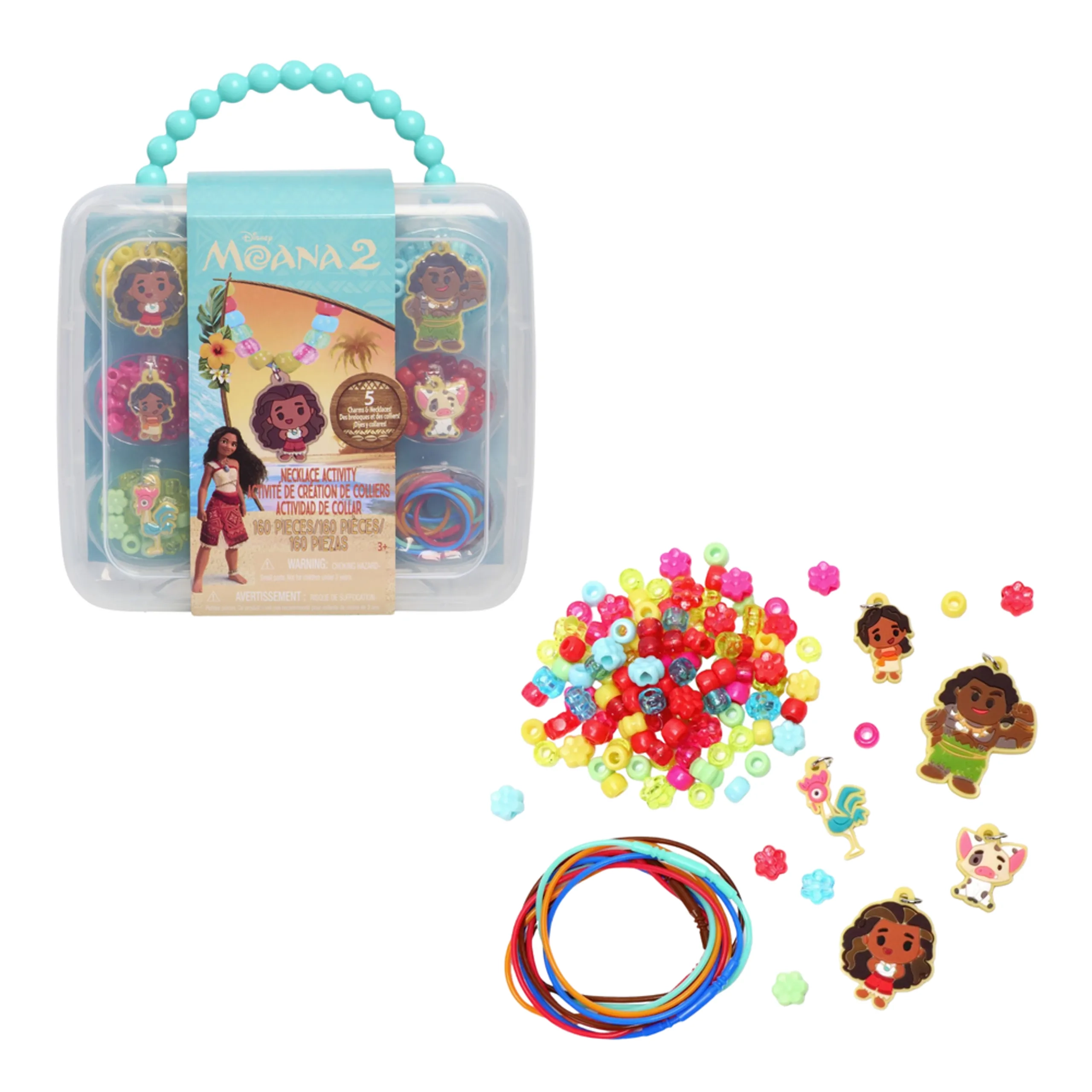 Tara Toys Moana 2 Necklace Activity Set - 150 beads 5 charms