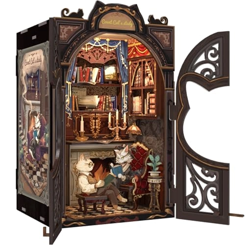 Book Nook Kit - Count Cat's Study