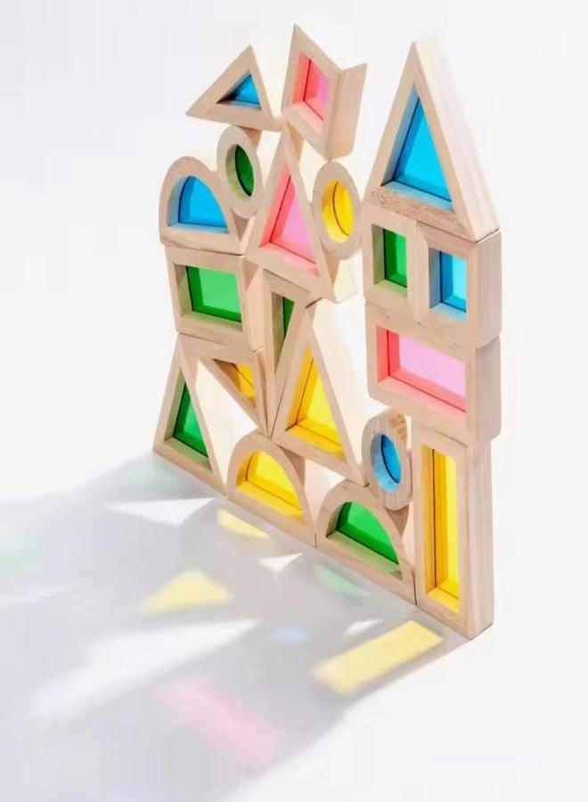 Wooden Rainbow Sensory Blocks
