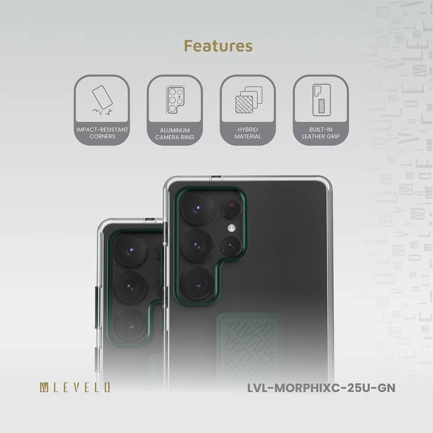 Morphix Clara Grip Case for Samsung Galaxy S25 Ultra