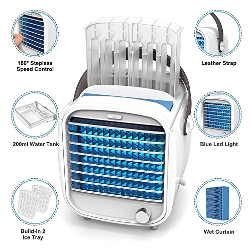 Mini Desktop Personal Air Cooler - 0.2 Liters
