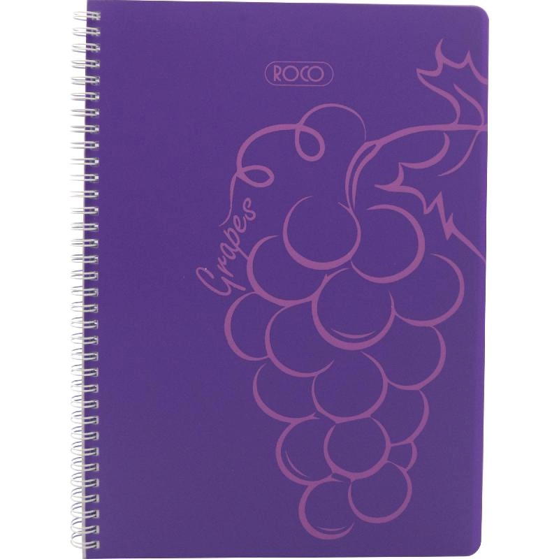 Notebook 19 X 26 cm Spiral - Grid 100 Sheets