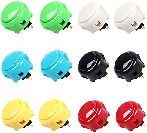 SANWA OBSF30 - 12 Piece 30mm Push Buttons