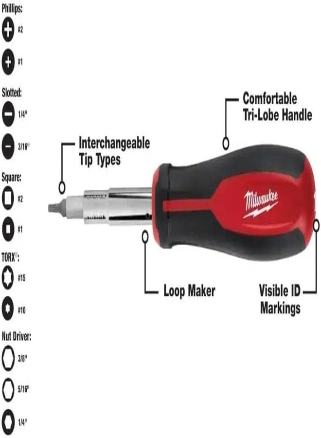 Multi-Tip Screwdriver - 11-in-1 + Multi-Tip Cushion Grip Screwdriver Set - 13-in-1