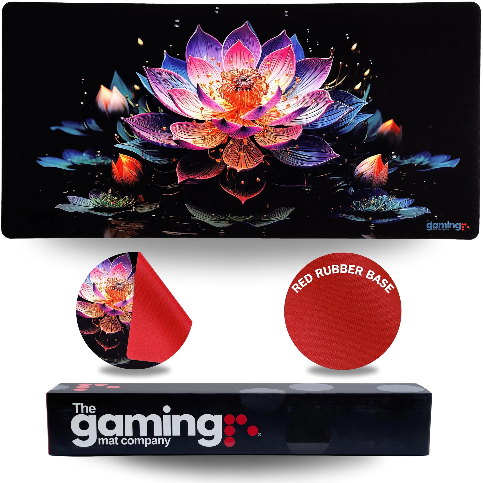 The Gaming Mat Company Lotus Rubber Gaming Mouse Pad - 72x36 cm