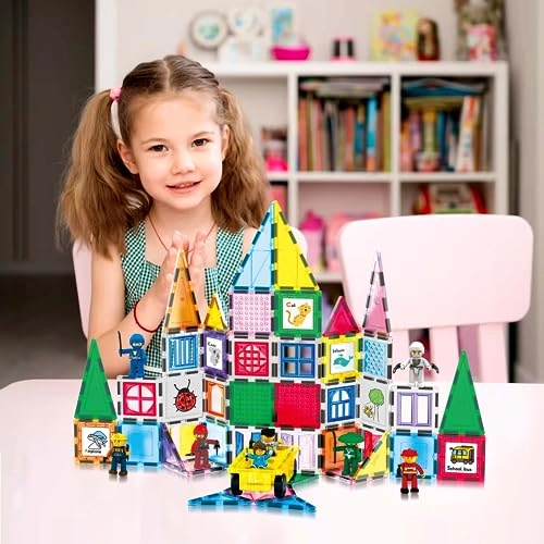 Magnet Tile Construction Set - 100pcs