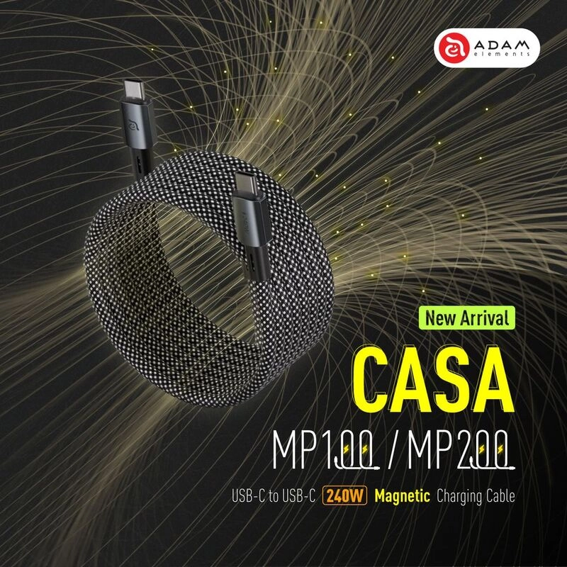 CASA MP100 Cable 240W USB-C to USB-C 1m Magnetic