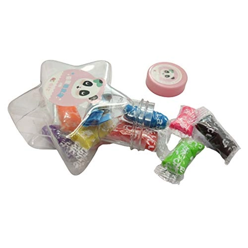 SPODBRO Super Light Soft Bouncing Modeling Star Bottle Clay Dough - 8 pcs