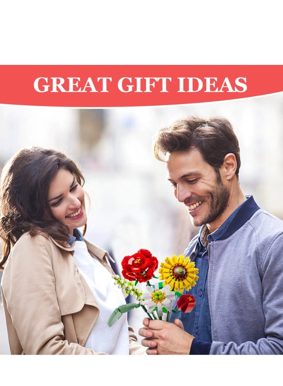 Mini Bricks Flower Bouquet Building Sets - 568 pcs