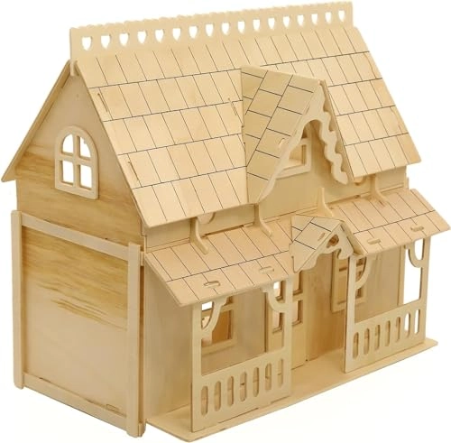 3D Wooden Puzzle House