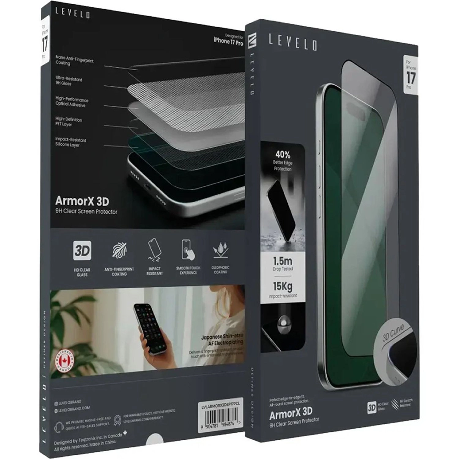 ArmorX 3D Screen Protector - iPhone 17 Pro Max