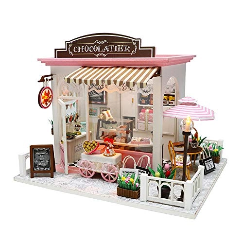 Dollhouse Miniature DIY Mini House Kit Gift Set