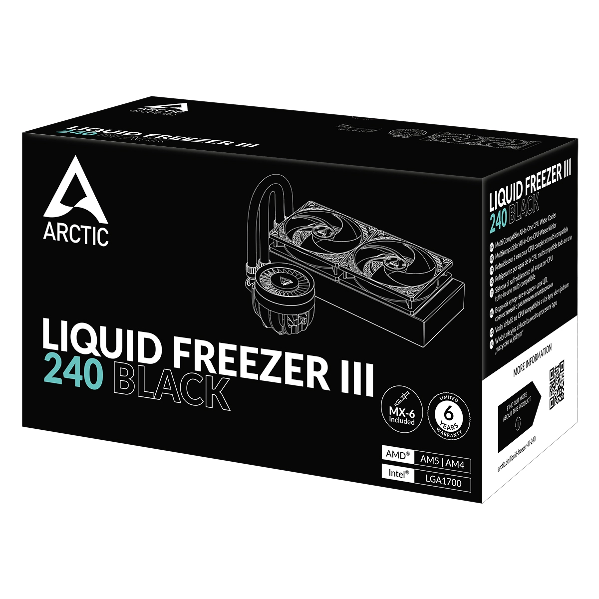 Liquid Freezer III 240 - Water-Cooled All-in-One Compatible Intel LGA1851/1700 AMD AM5/4