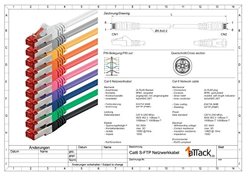 Cat6 Ethernet Cable - 1m