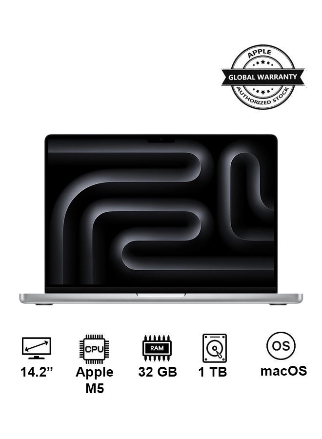 MacBook Pro MJ3E4AB/A - 14.2'' M5 Chip10-Core CPU 32GB DDR4 1TB SSD