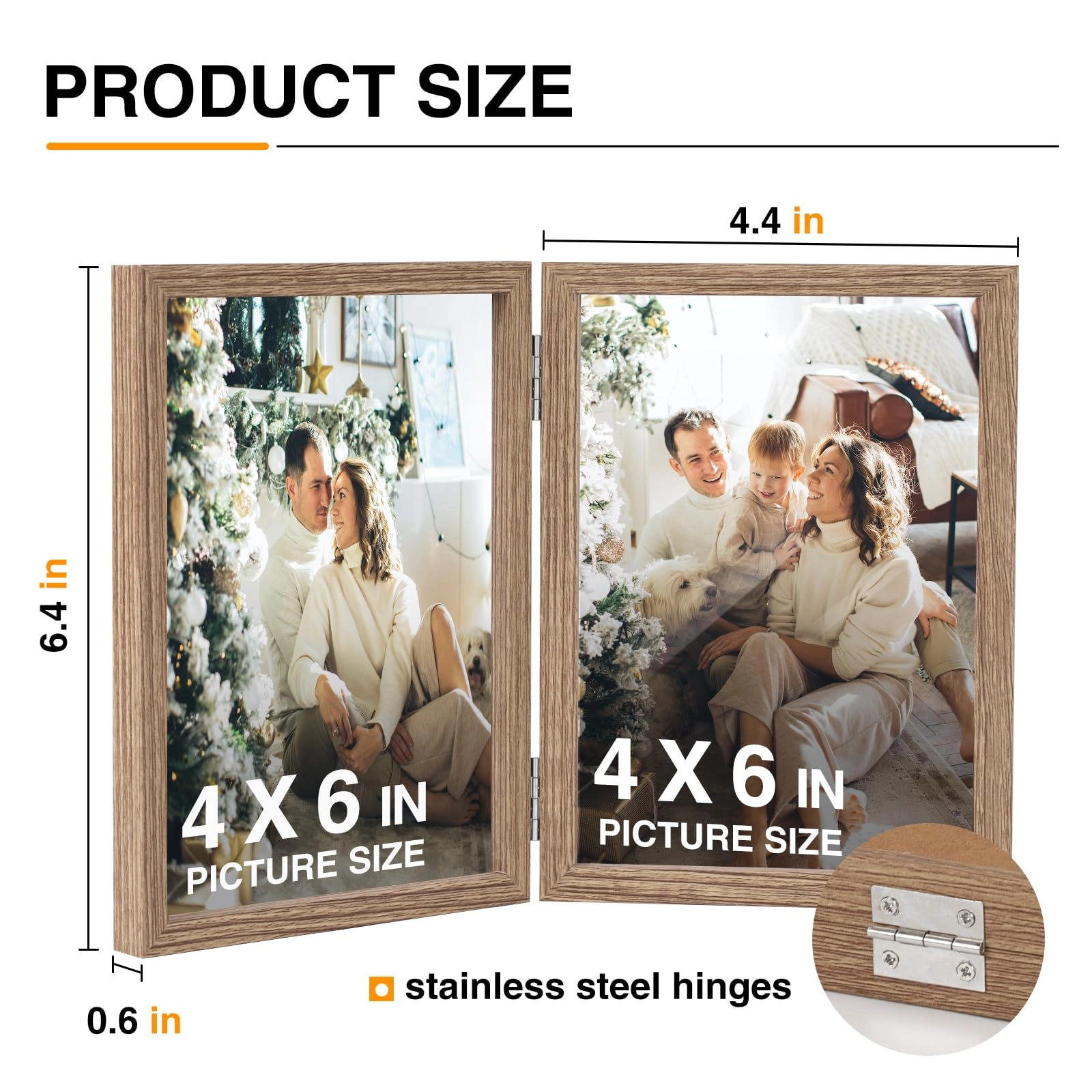 Double Photo Frame - 4x6 2