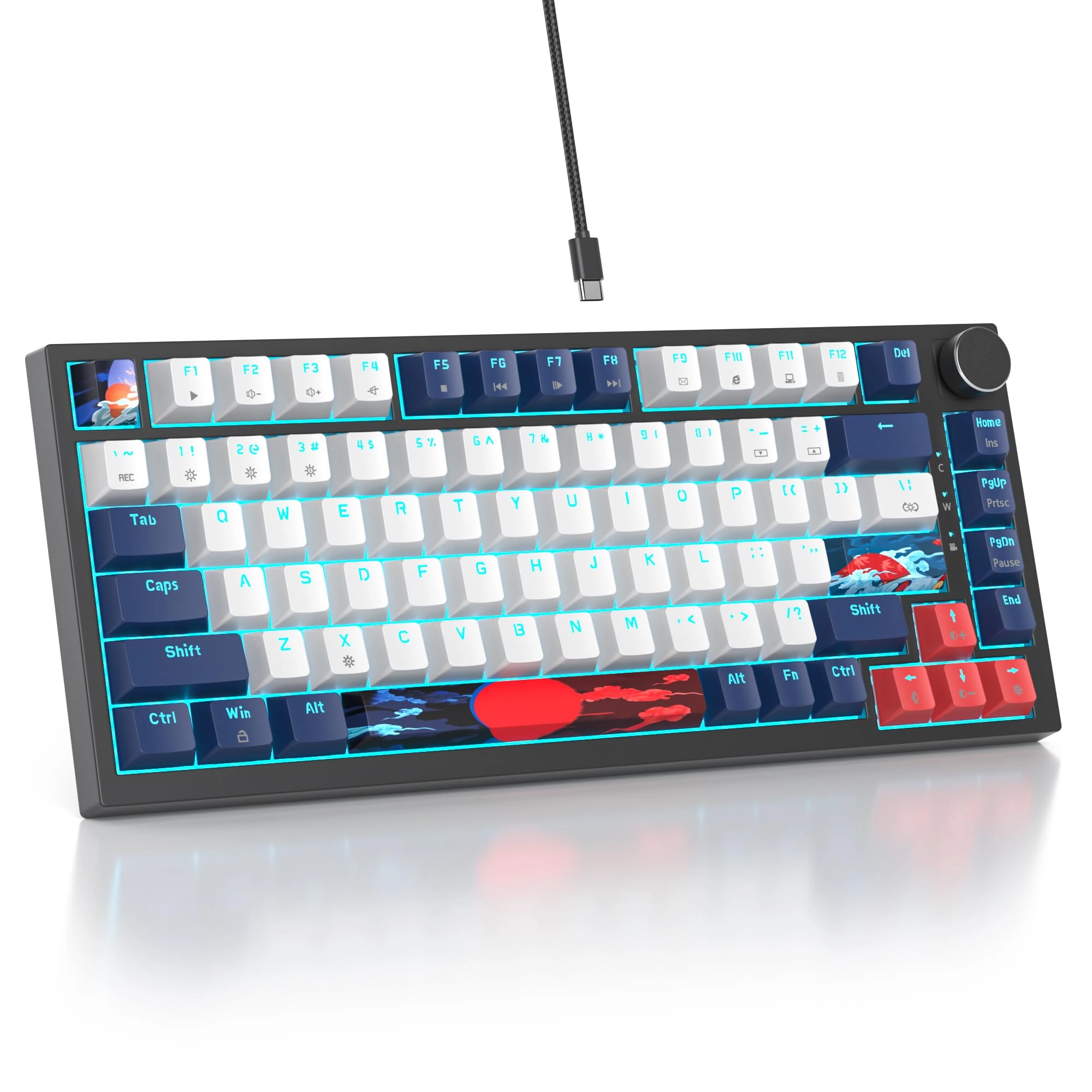 75% TKL Wired Mechanical Keyboard - Wired/Wireless
