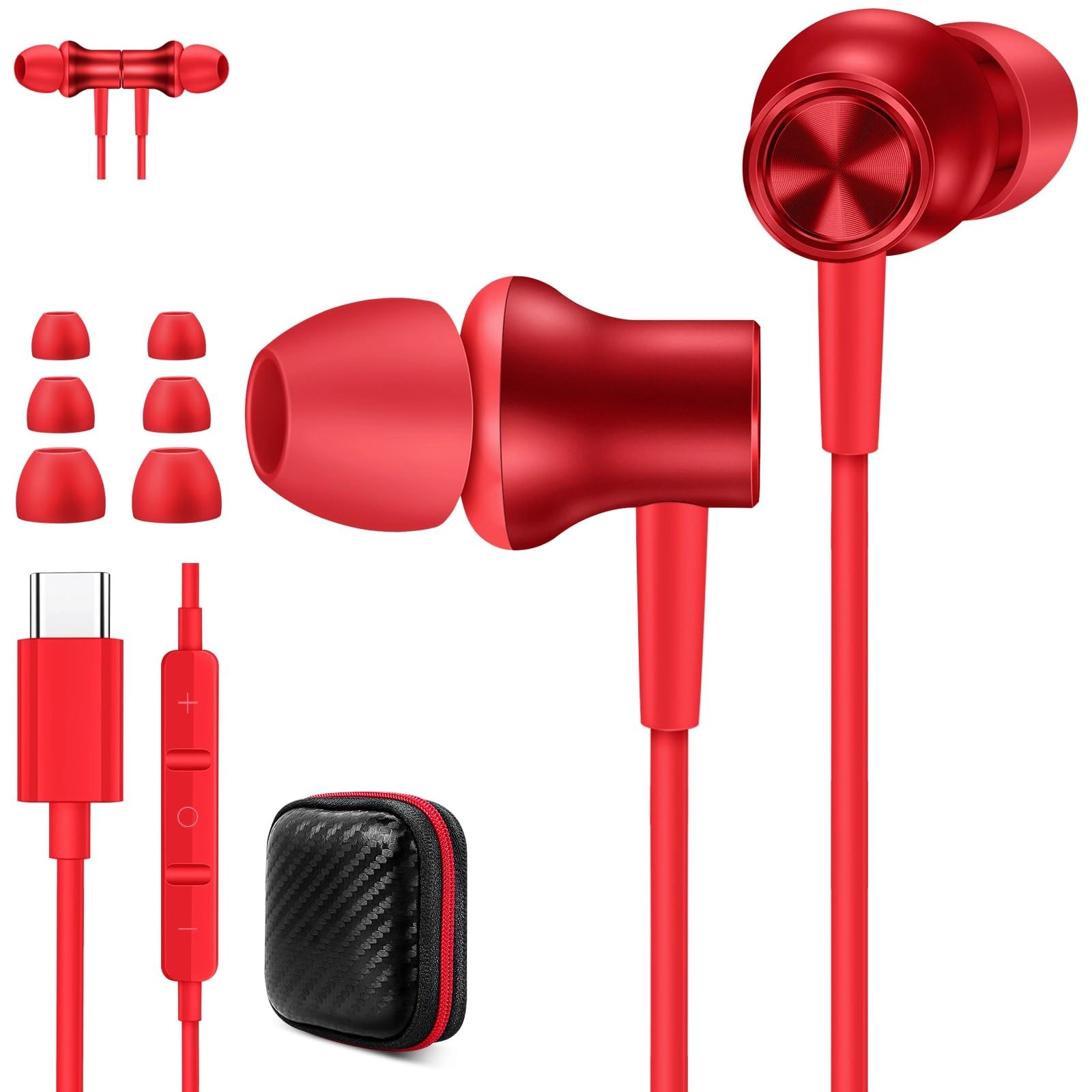 USB C Earbuds Wired Earbud