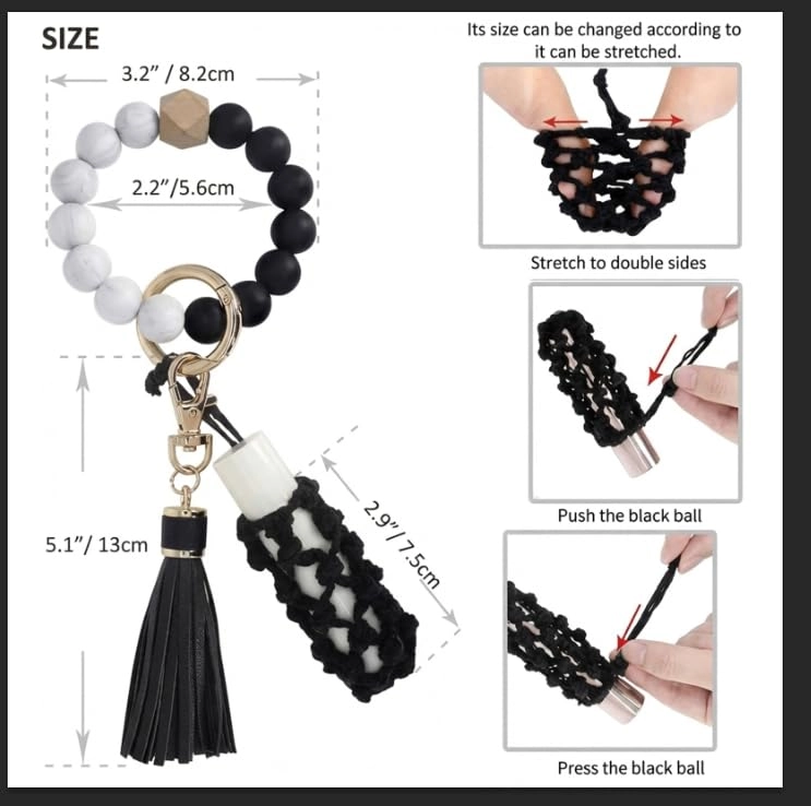 Silicone Key Ring Bracelet - Car