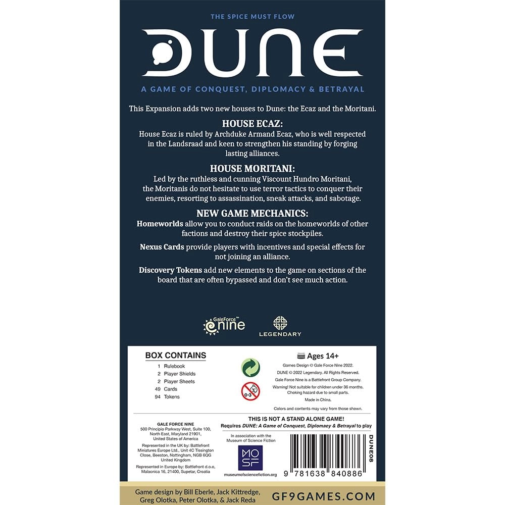 Dune: Ecaz & Moritani House Expansion