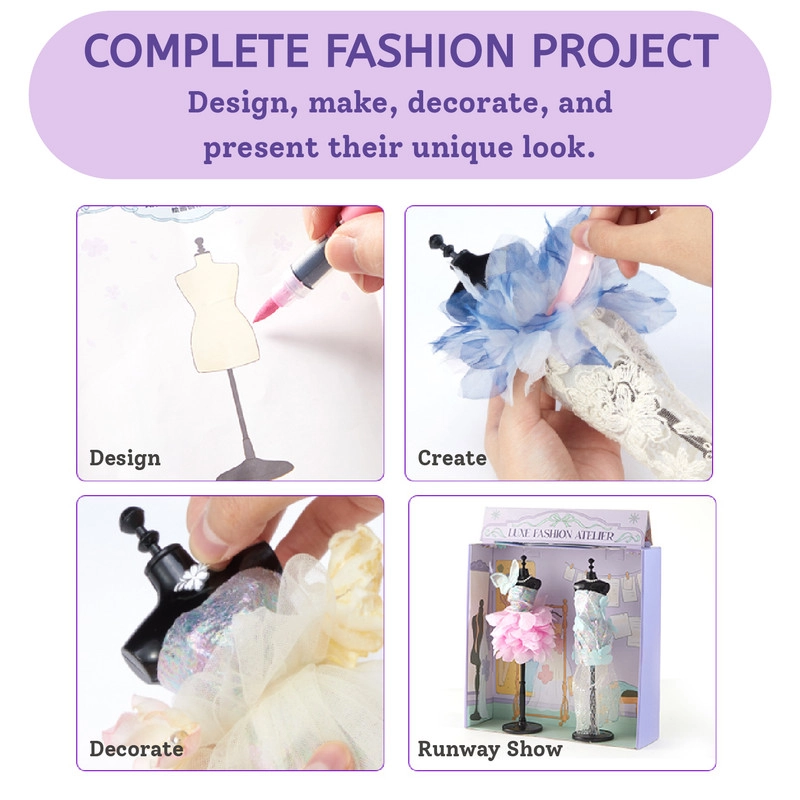 DIY Luxe Fashion Atelier - Multicolor Suitable for 5 years & above